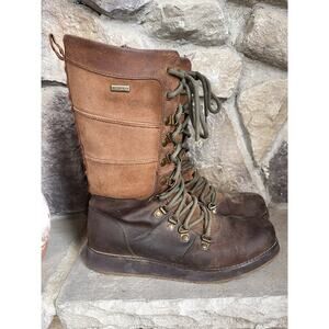 Kamik Ariel Waterproof Leather Lace Up Boots Women’s 9 Tall Insulated